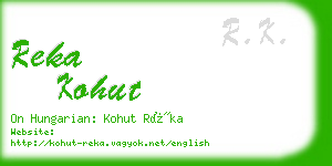 reka kohut business card